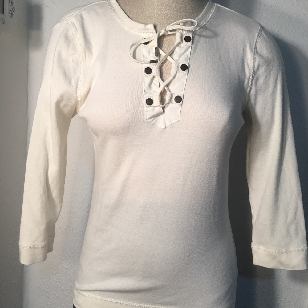 Lauren Ralph Lauren Beige Off-White‎ Top